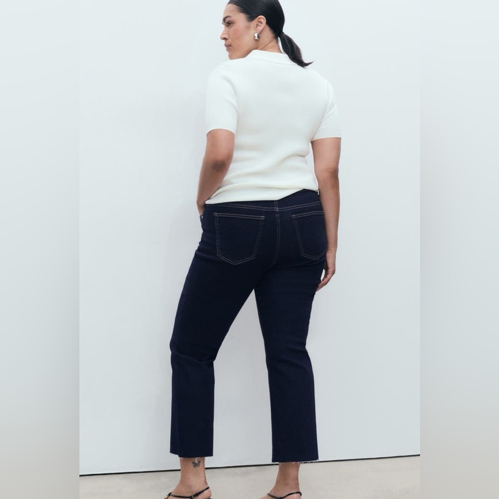 Mango Dark Blue Straight-Leg Jeans - Picture 5 of 16